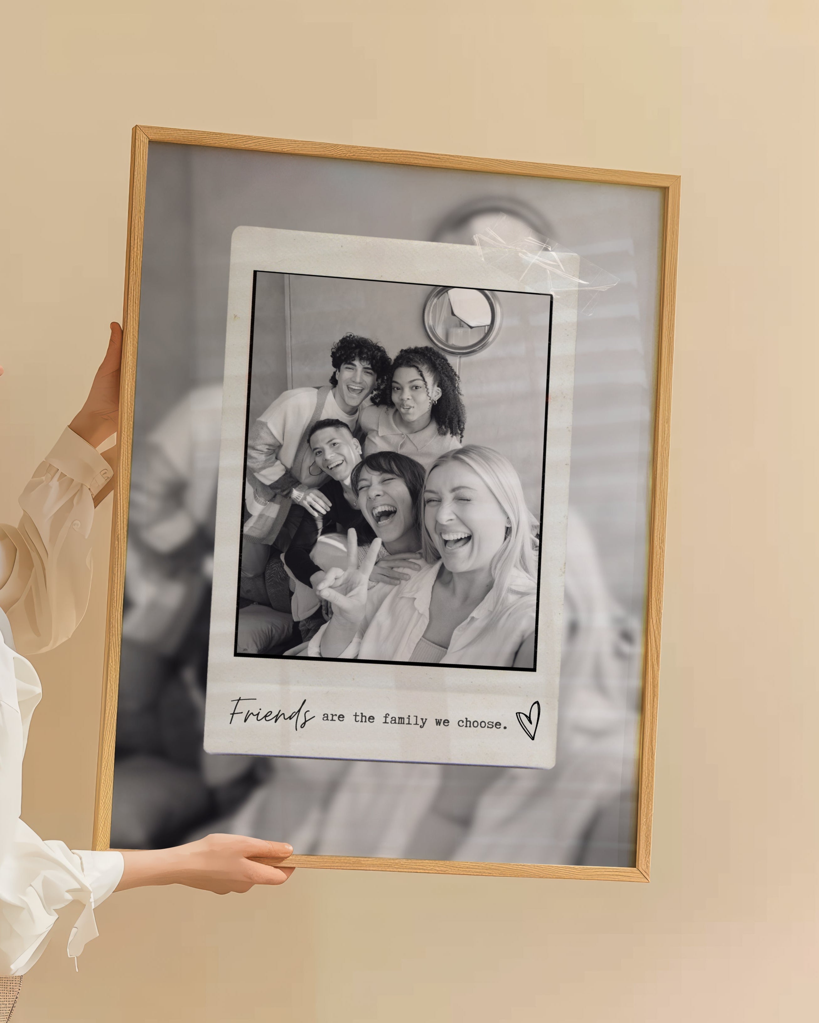 Kişiye Özel Friends Are The Family We Choose Poster- Özel Tasarım