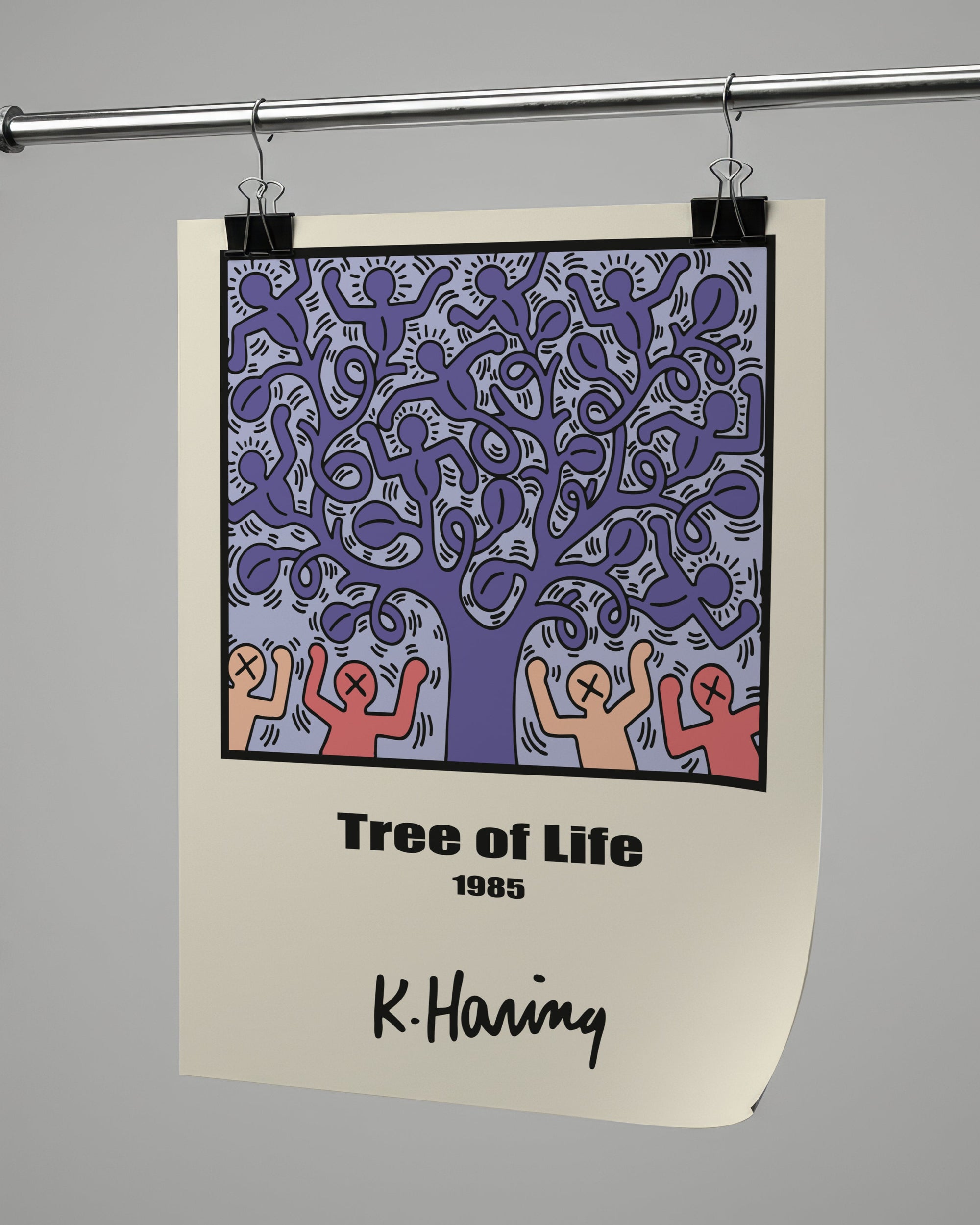 Keith Haring Tree Of Life Poster