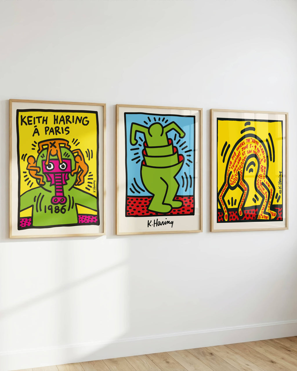 Keith Haring 3'lü Poster Seti