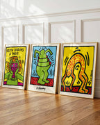 Keith Haring 3'lü Poster Seti