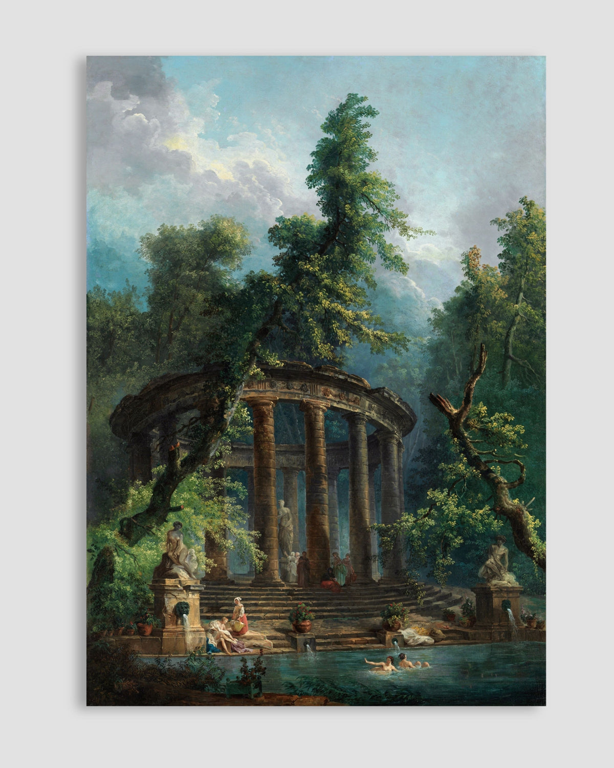 Hubert Lobert - The Bathing Pool Poster