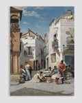 Manuel Ussel de Guimbarda - Rosquilla Sellers in a Corner of Seville Poster
