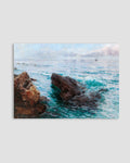 Menci Clement Crncic - Coastline With Boats Poster