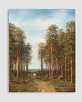 Mikhail Konstantinovich Klodt - Path through the Pine Forest Poster