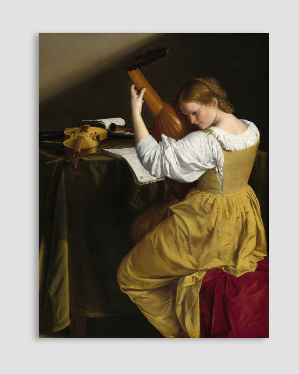 Orazio Gentileschi - The Lute Player Poster
