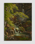 Peter Birmann - Waterfall In The Munster Valley Poster