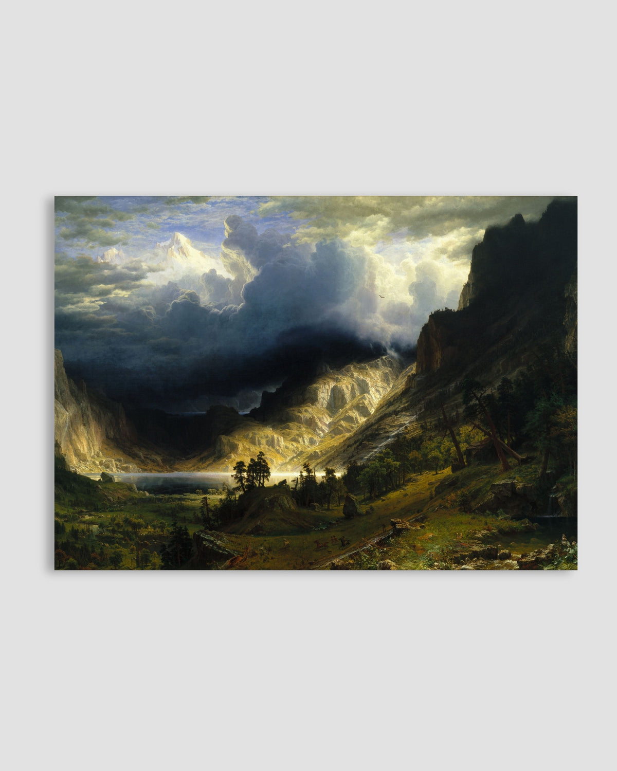 Albert Bierstadt - A Storm in the Rocky Mountains, Mt. Rosalie Poster