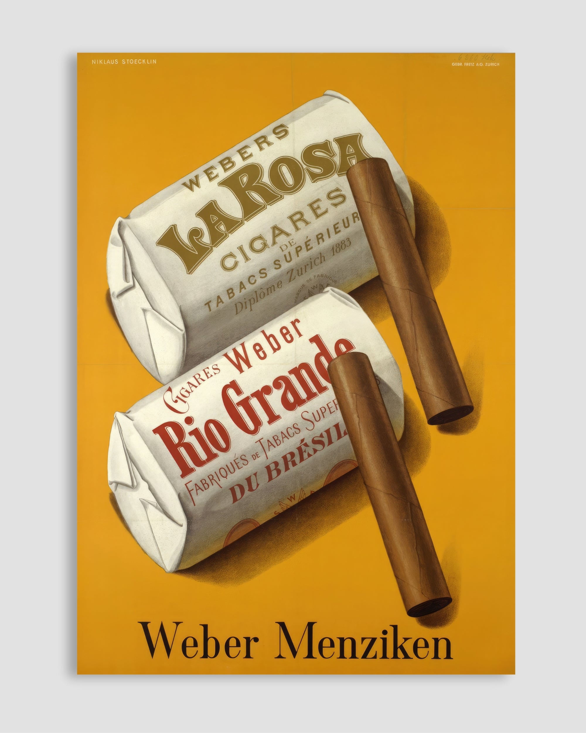 Weber Cigares Poster