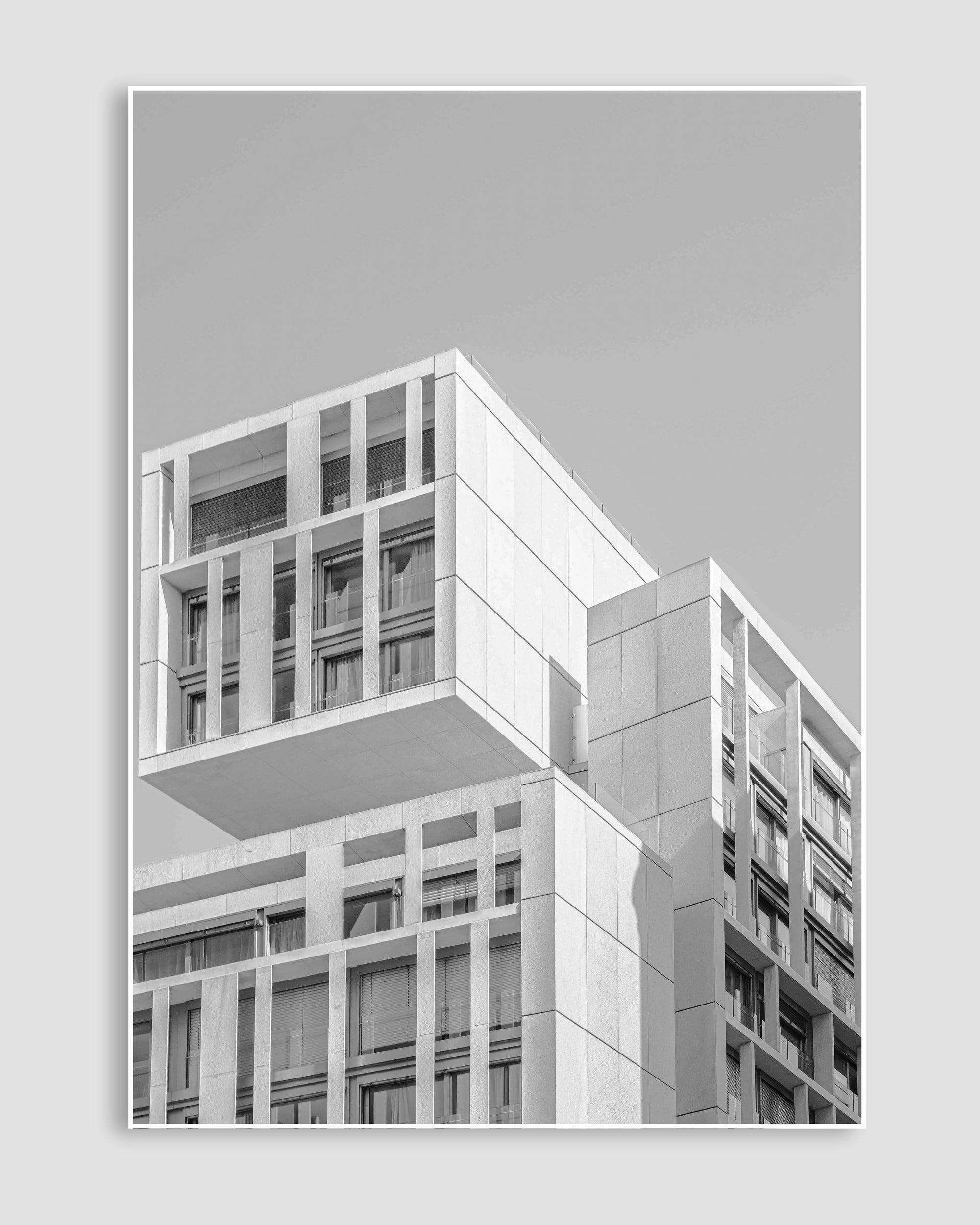 Siyah Beyaz Mimari No.12 Poster