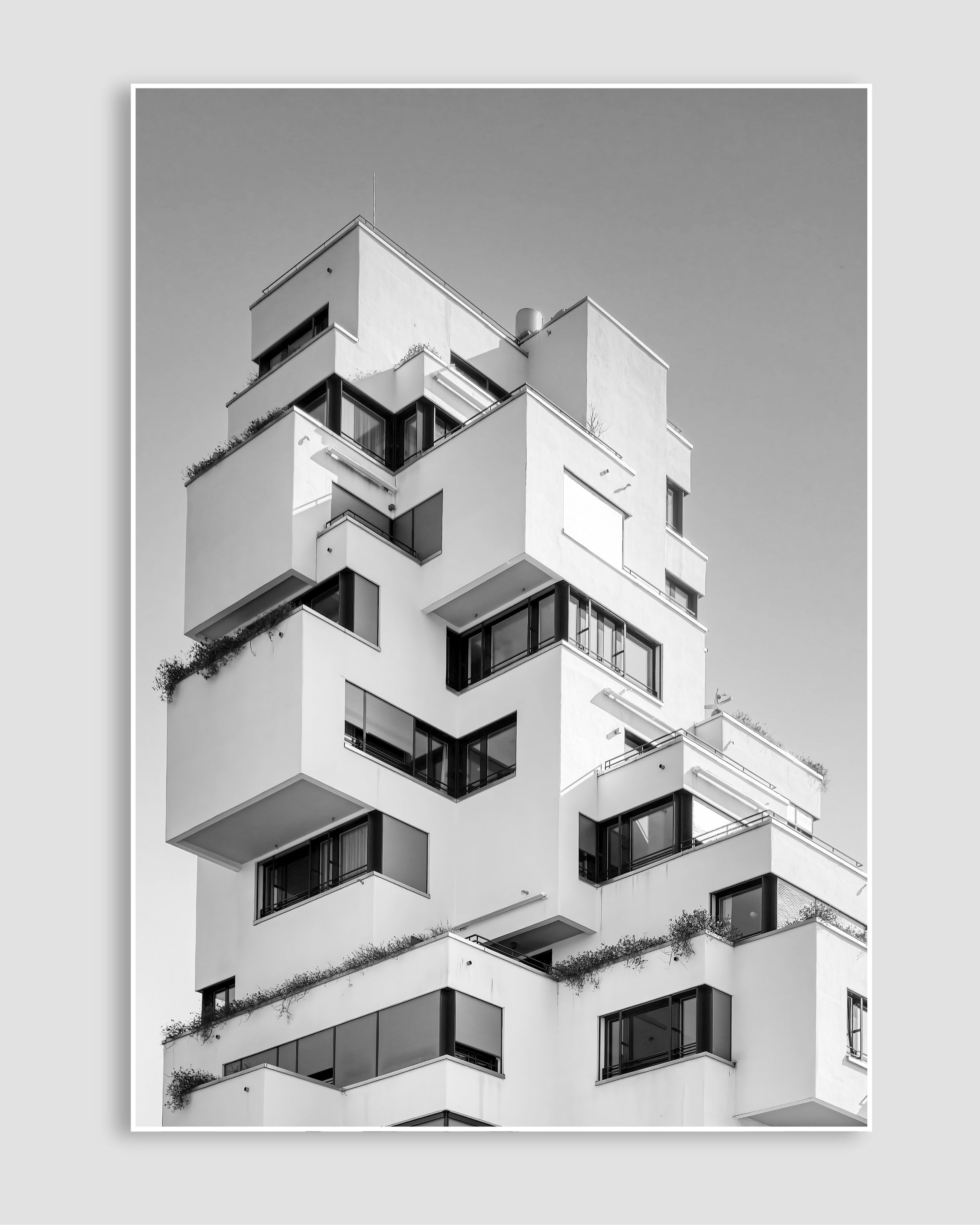 Siyah Beyaz Mimari No.11 Poster