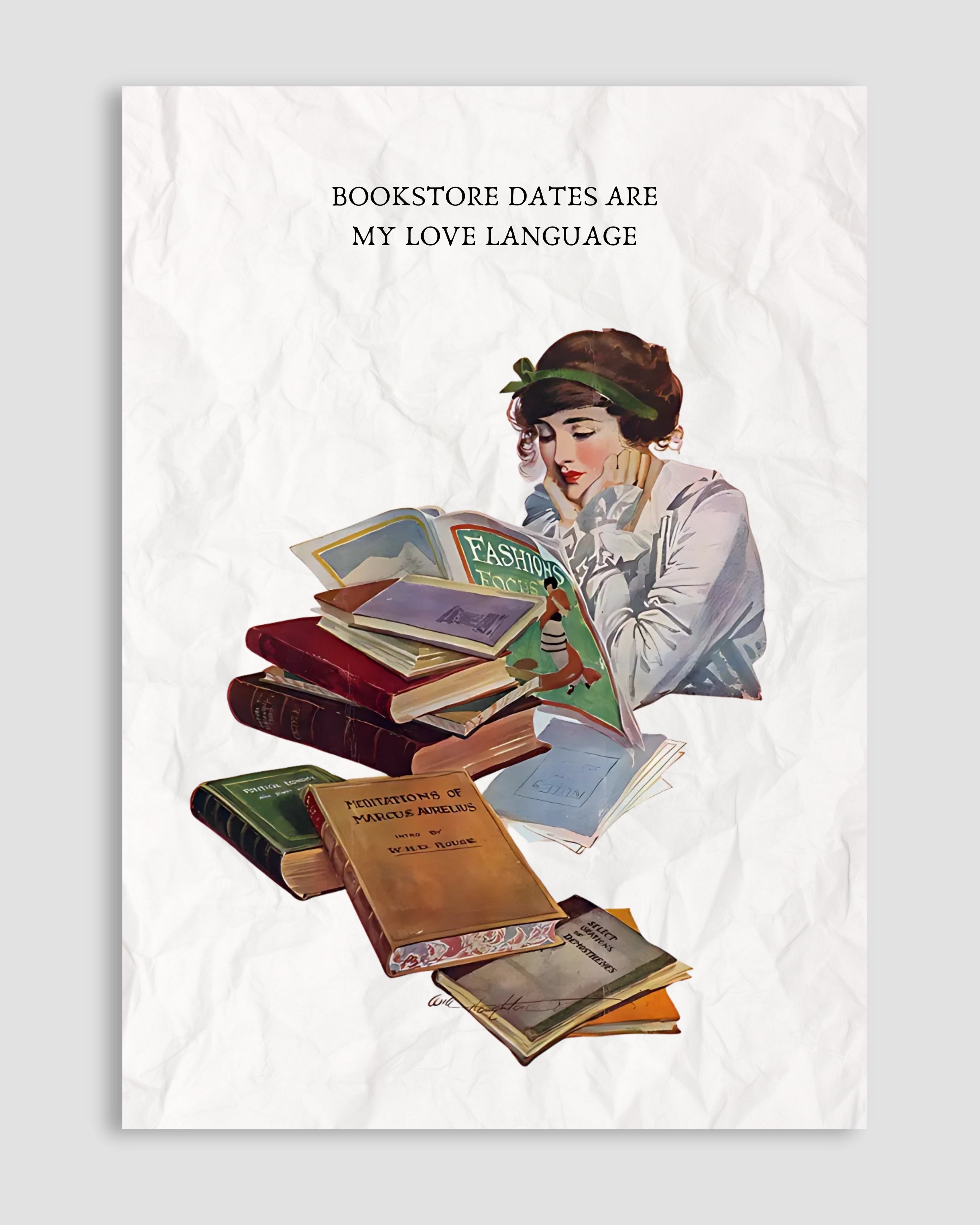 Bookstore Dates Are my Love Language Poster