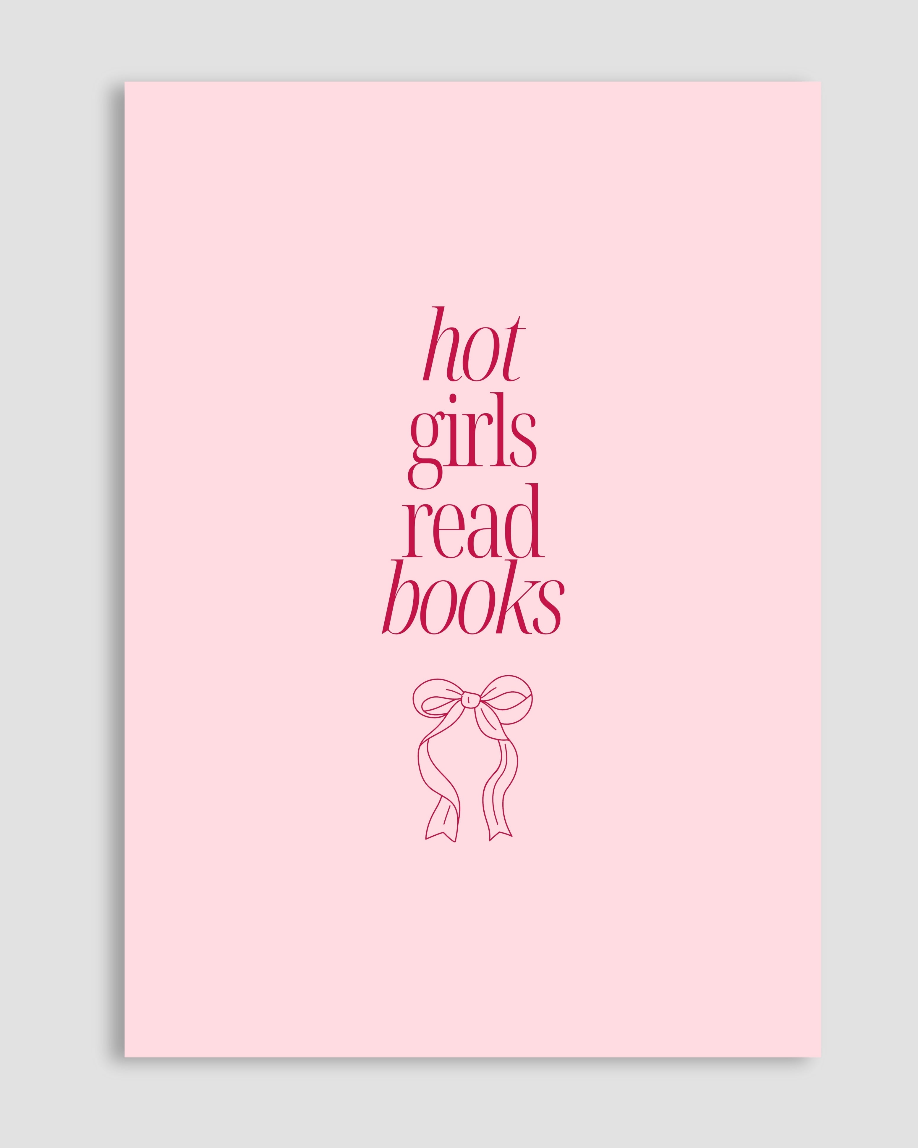Hot Girls Read Books Poster