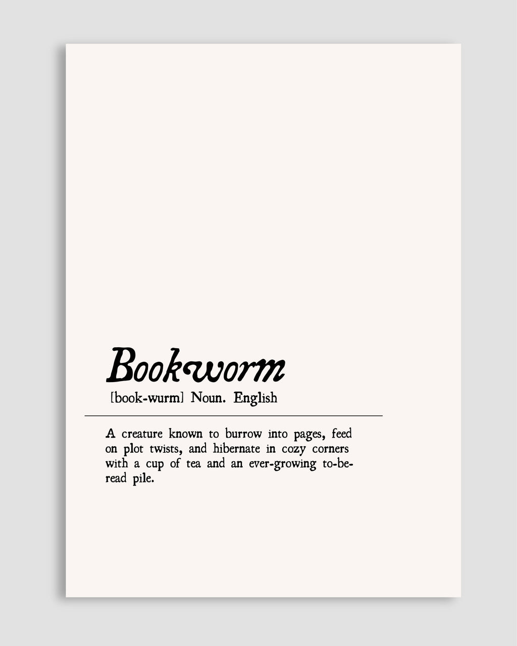 Bookworm Poster