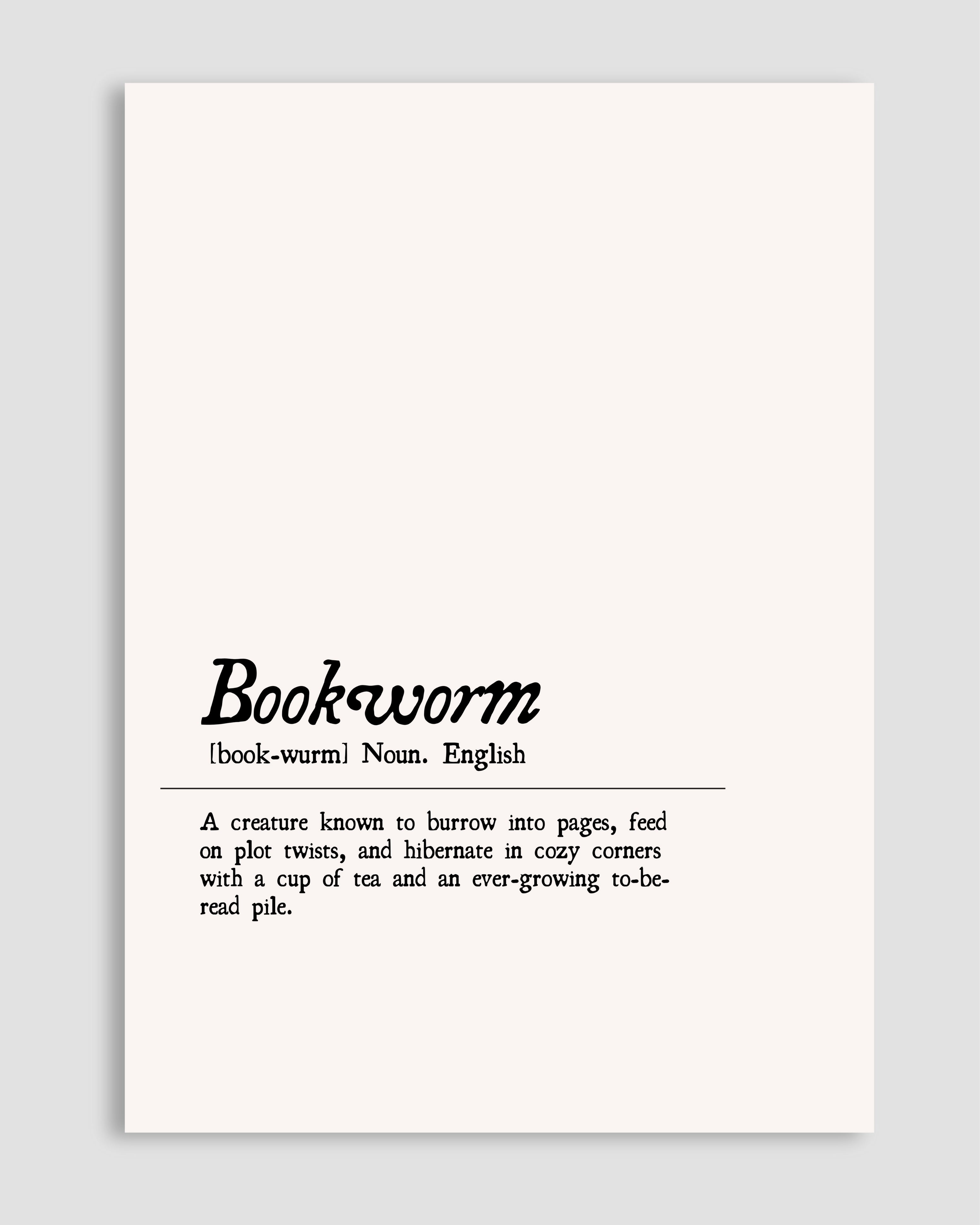 Bookworm Poster