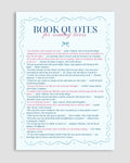 Book Quotes Poster