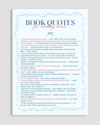 Book Quotes Poster