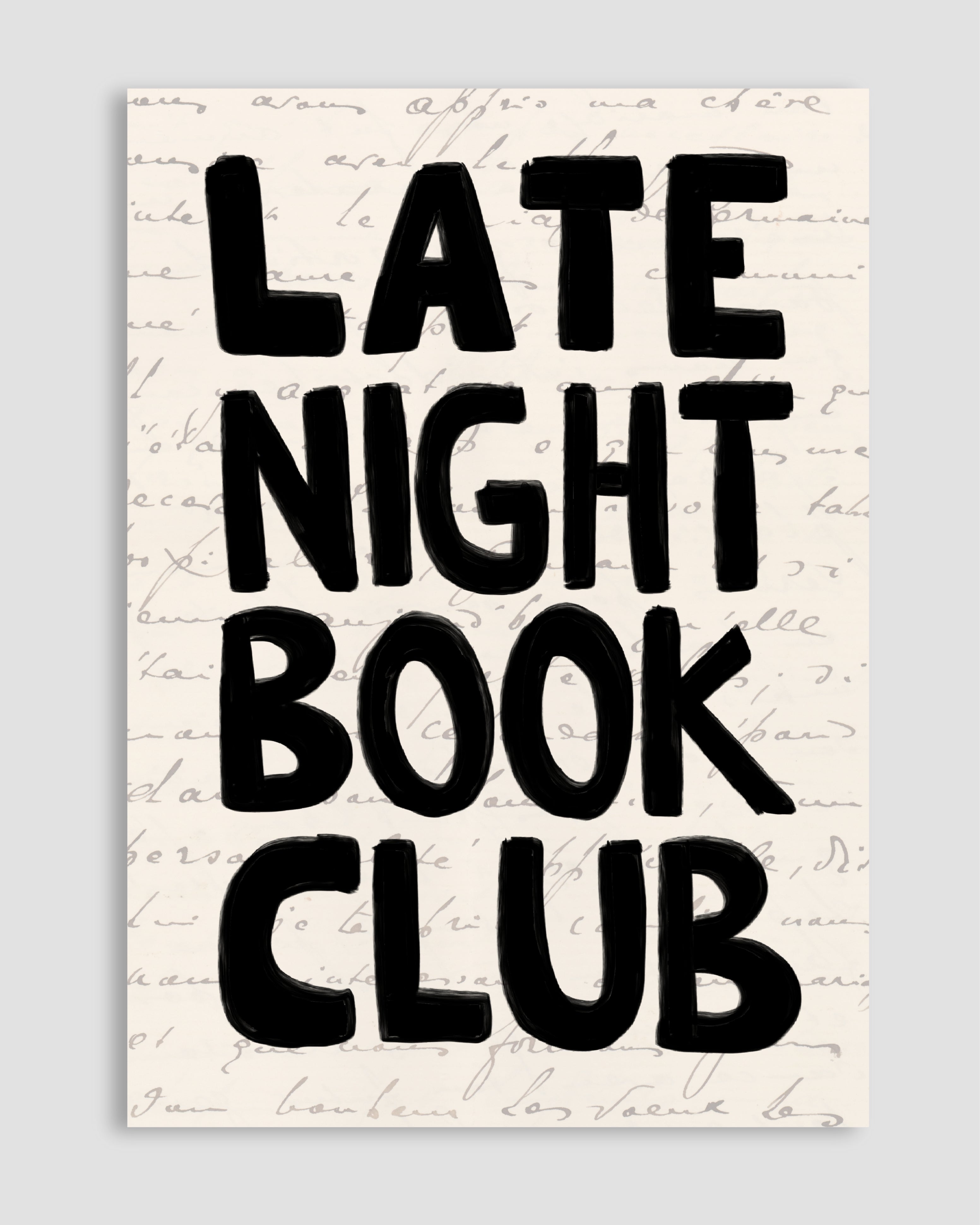 Late Night Book Club Poster