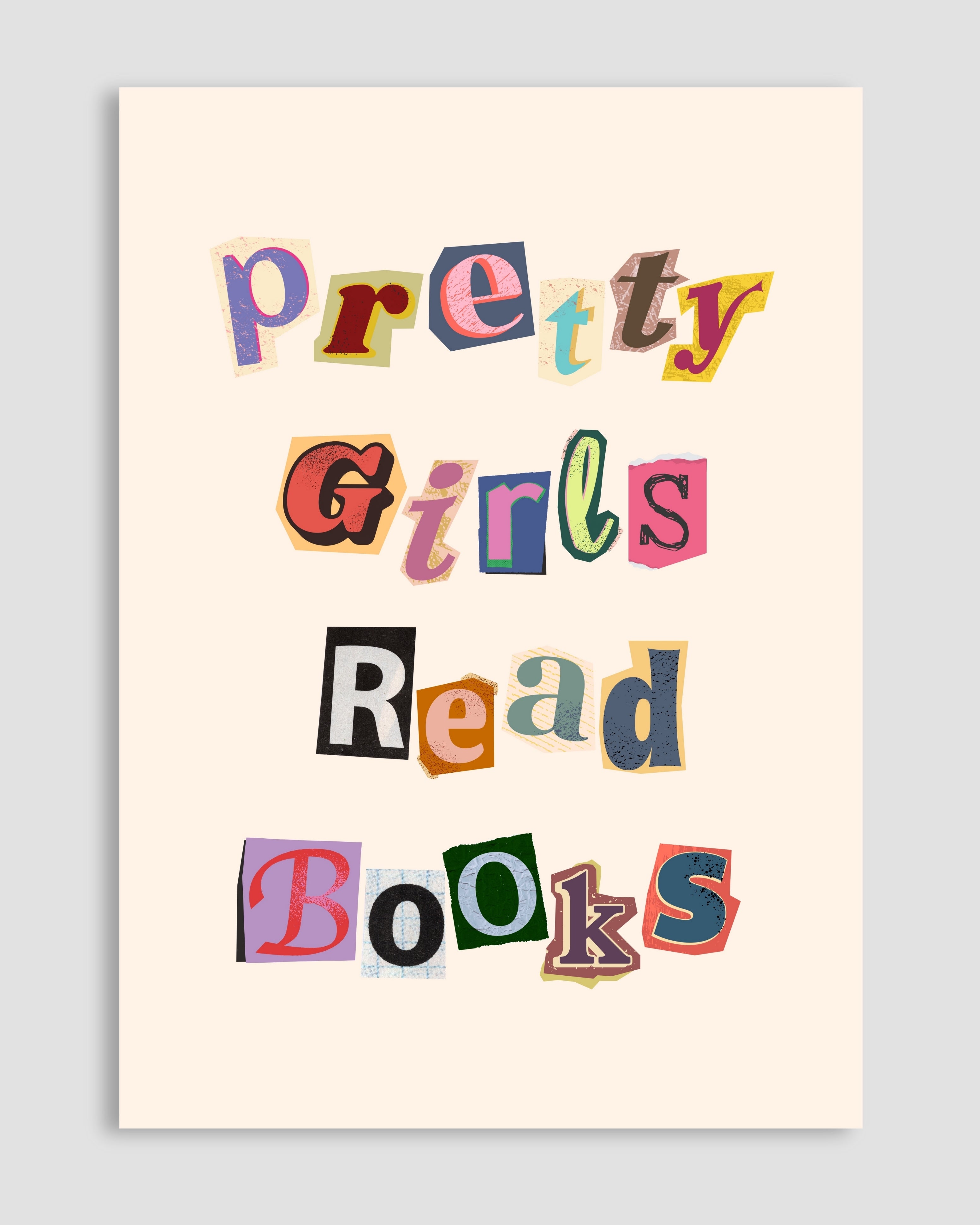 Pretty Girls Read Books Poster