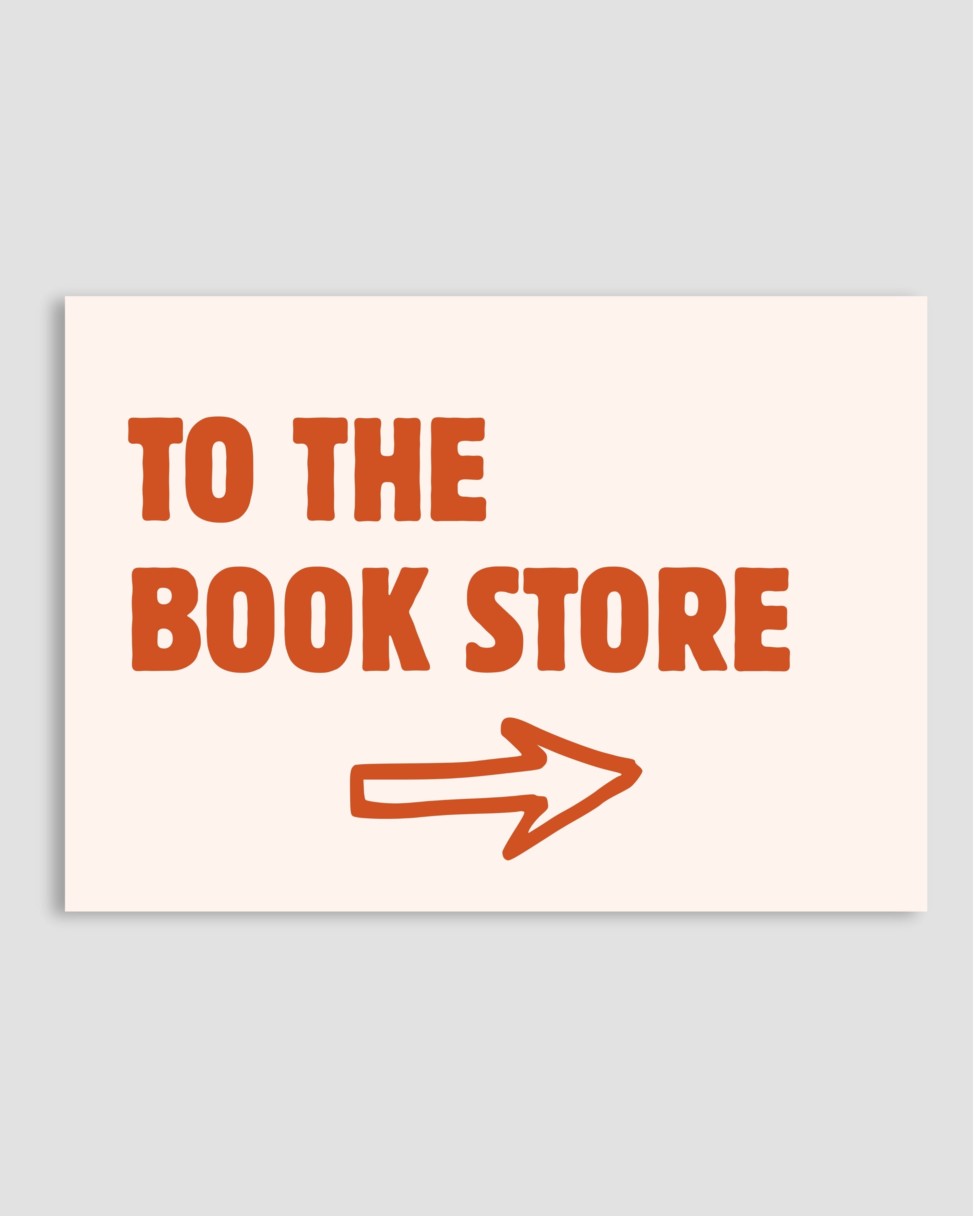 To The Book Store Poster