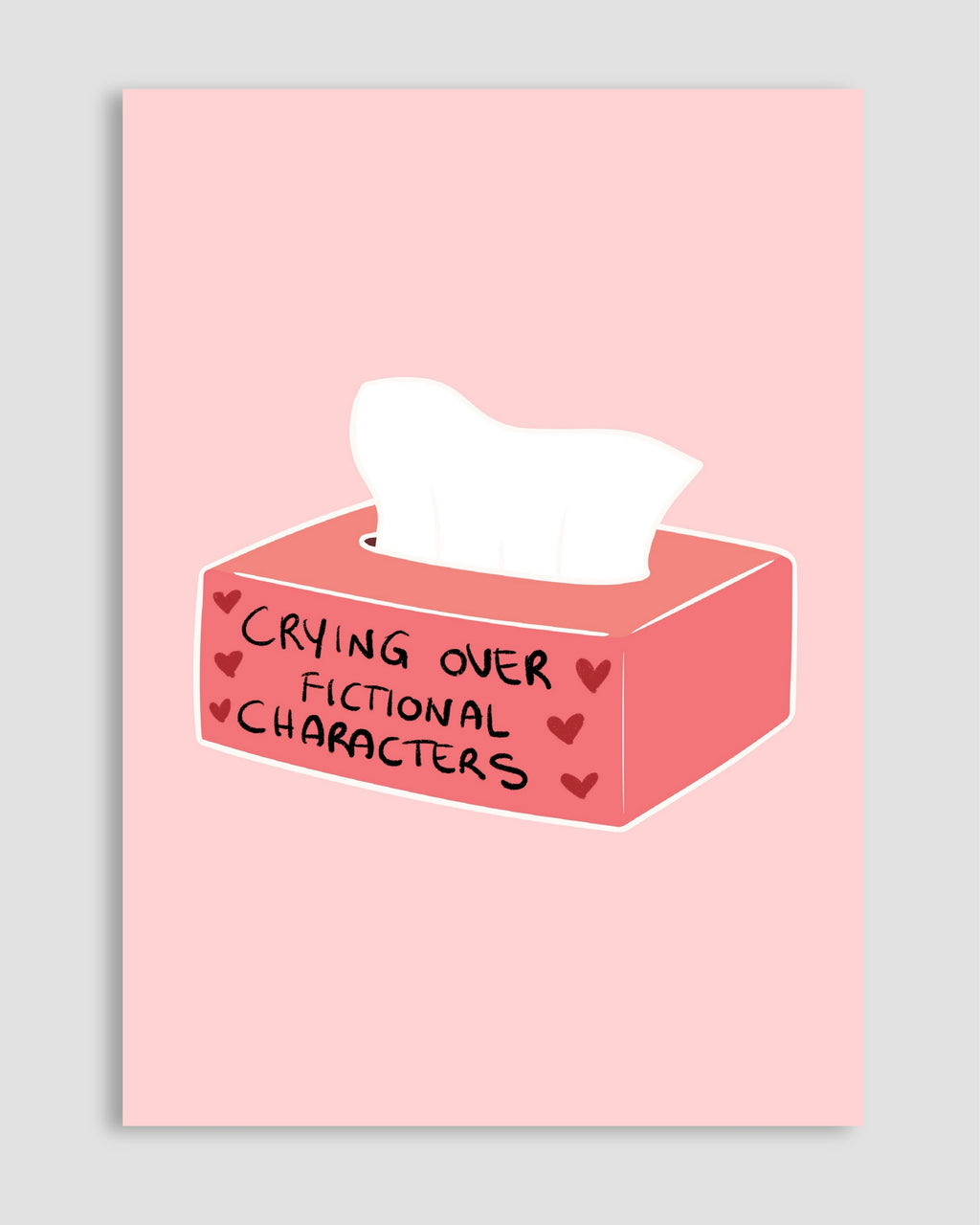 Crying Over Fictional Characters Poster