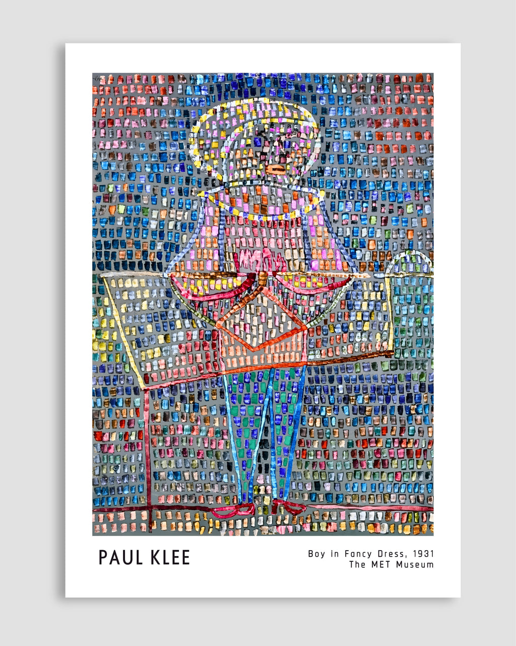 Paul Klee Boy In Fancy Dress Poster