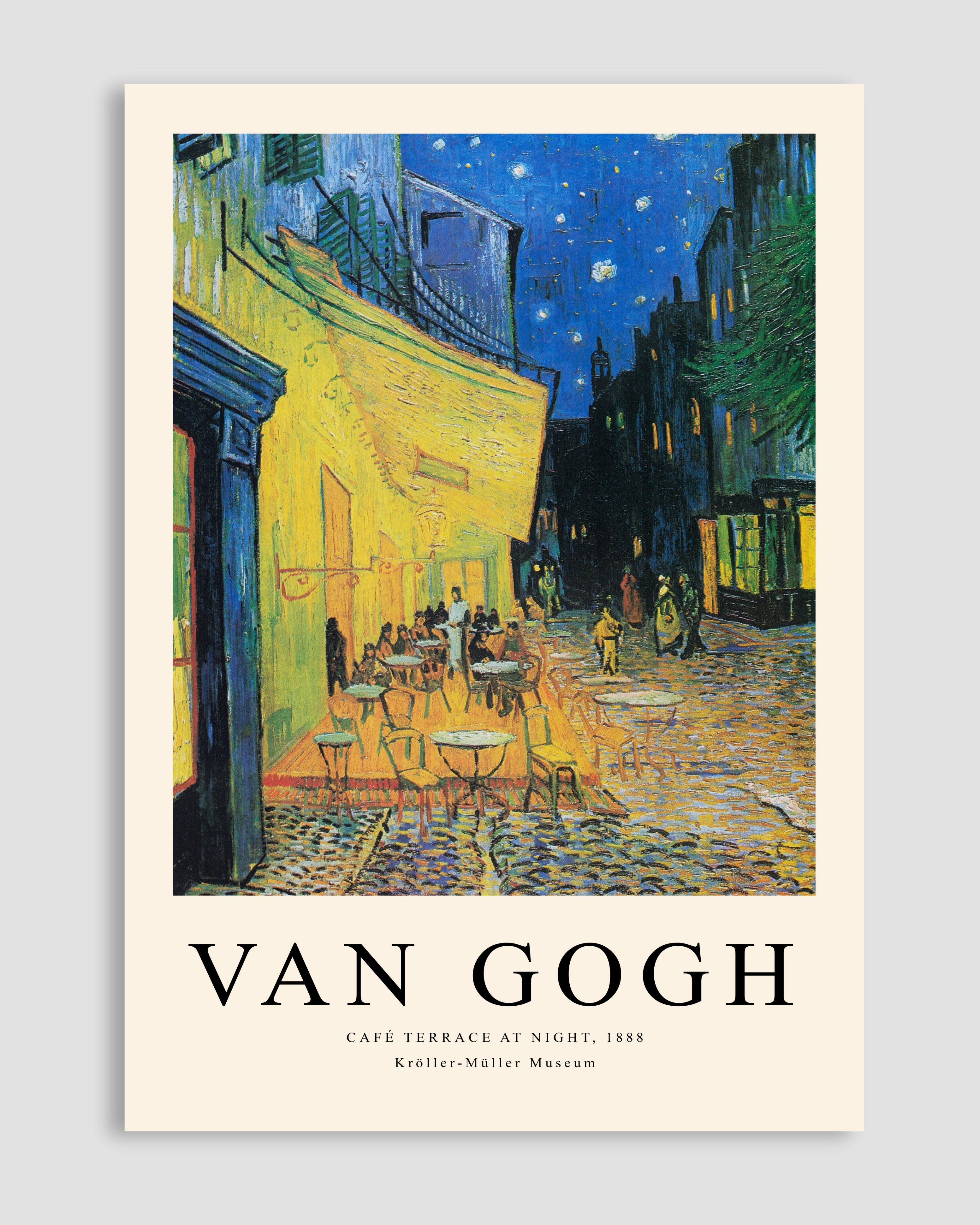 Van Gogh Cafe Terrace At Night Poster