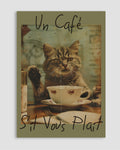 Un Cafe S'il Vous Plait Poster