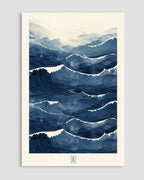 Blue Waves No.3 Poster