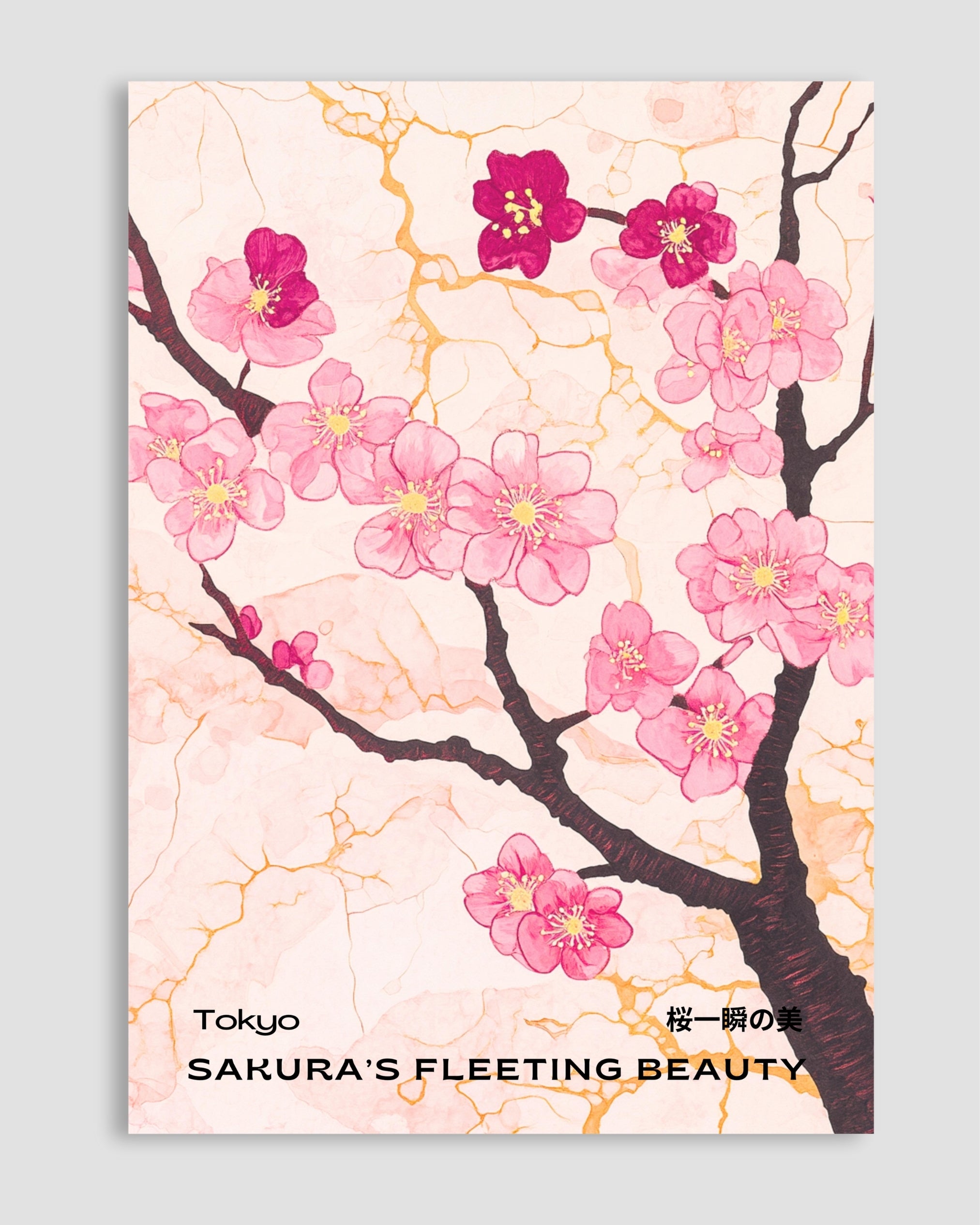Sakura's Fleeting Beauty Poster