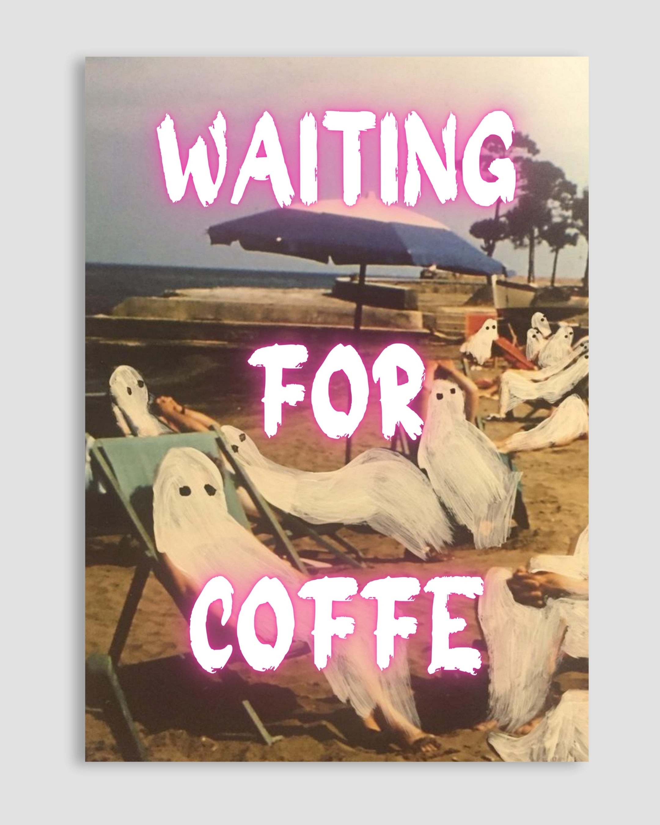 Waiting For Coffe Poster