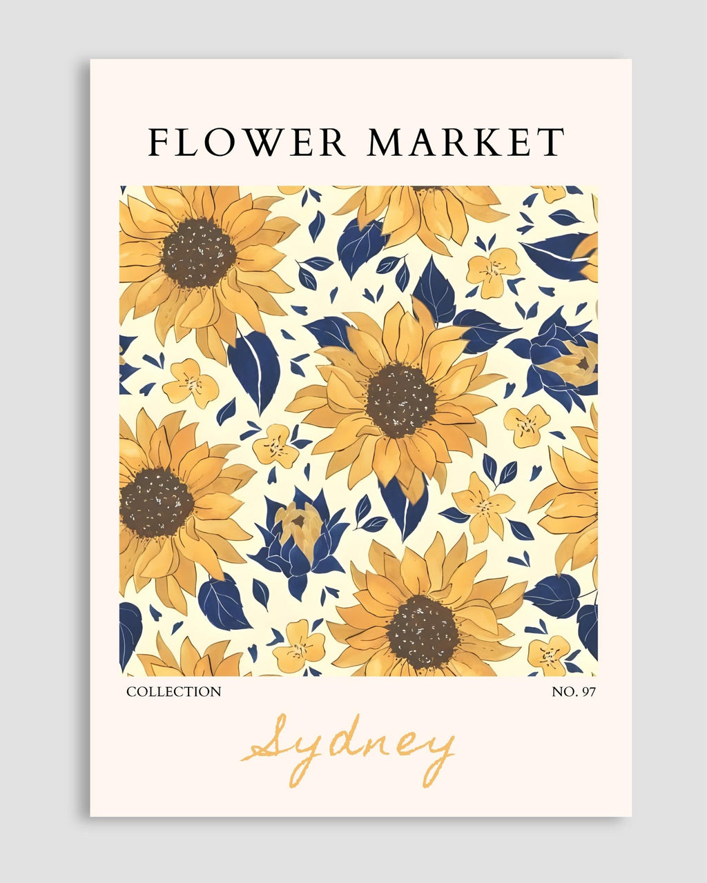 Flower Market Sydney Poster
