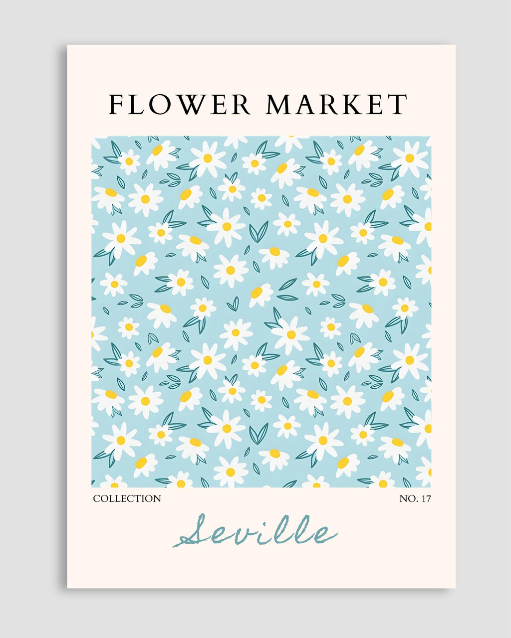 Flower Market Seville Poster