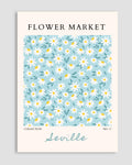 Flower Market Seville Poster