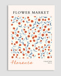 Flower Market Florence Poster