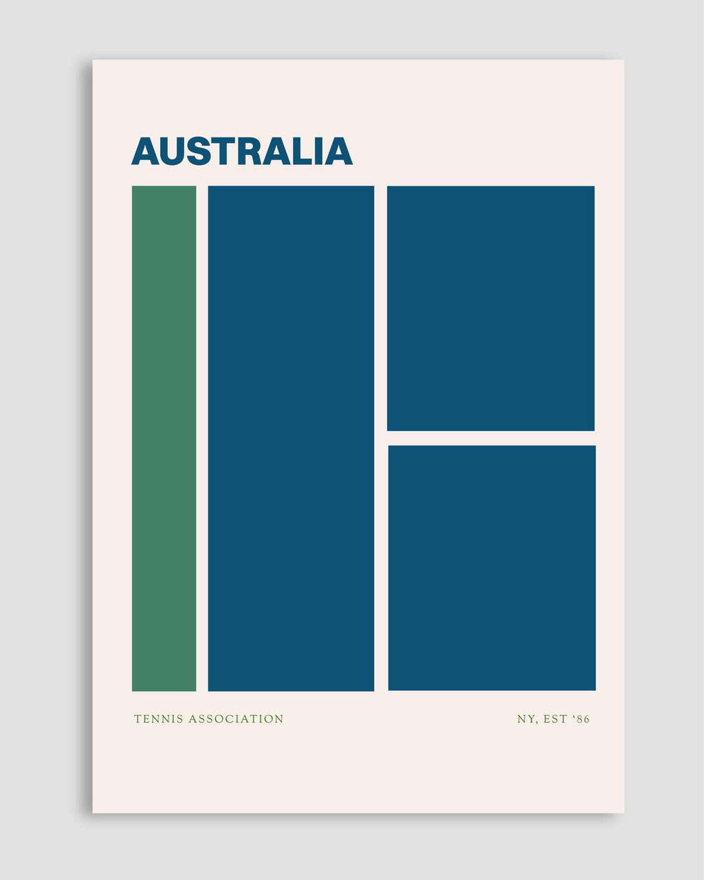 Australia Tennis Association Poster