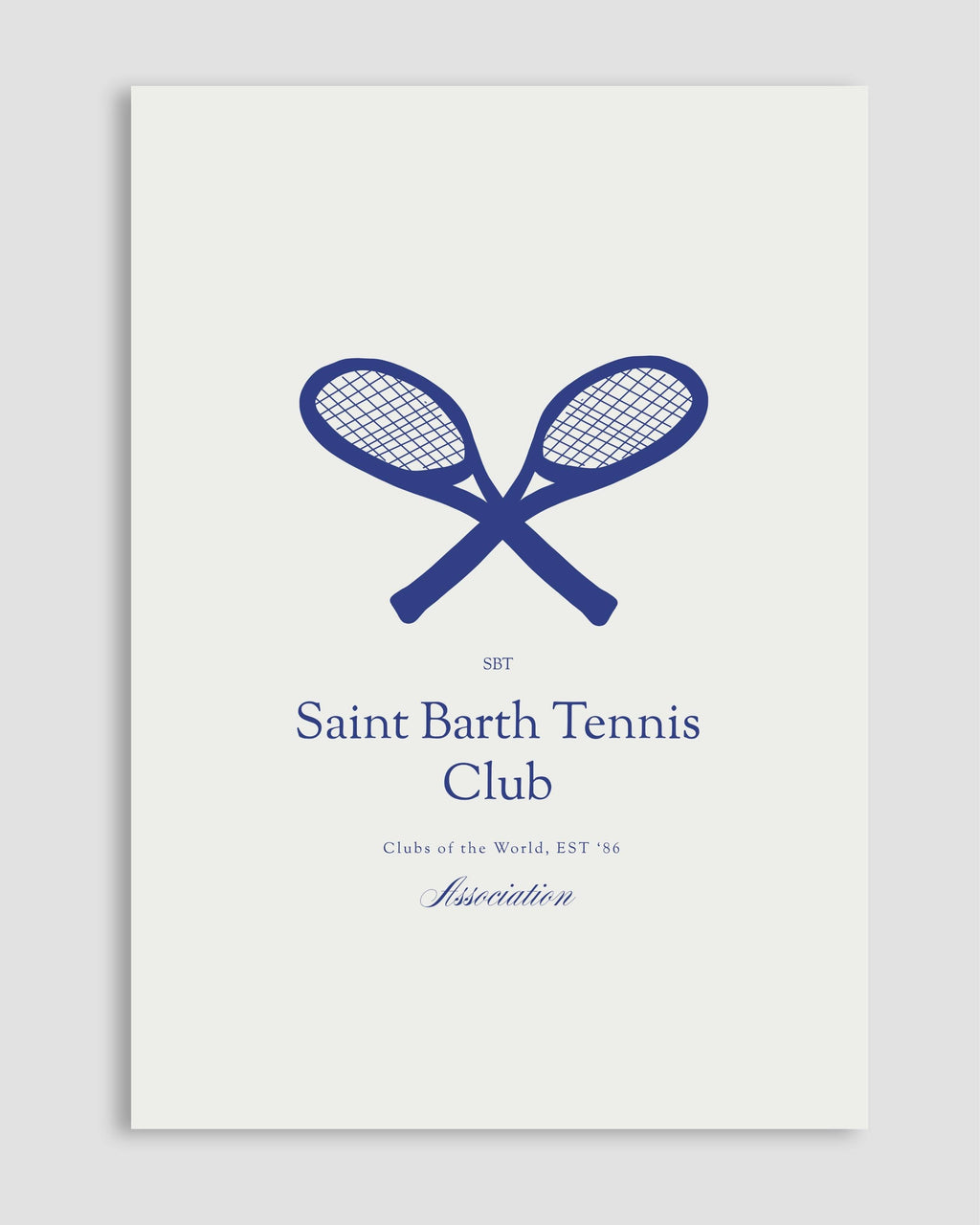 Saint Barth Tennis Club Poster