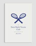Saint Barth Tennis Club Poster