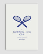 Saint Barth Tennis Club Poster