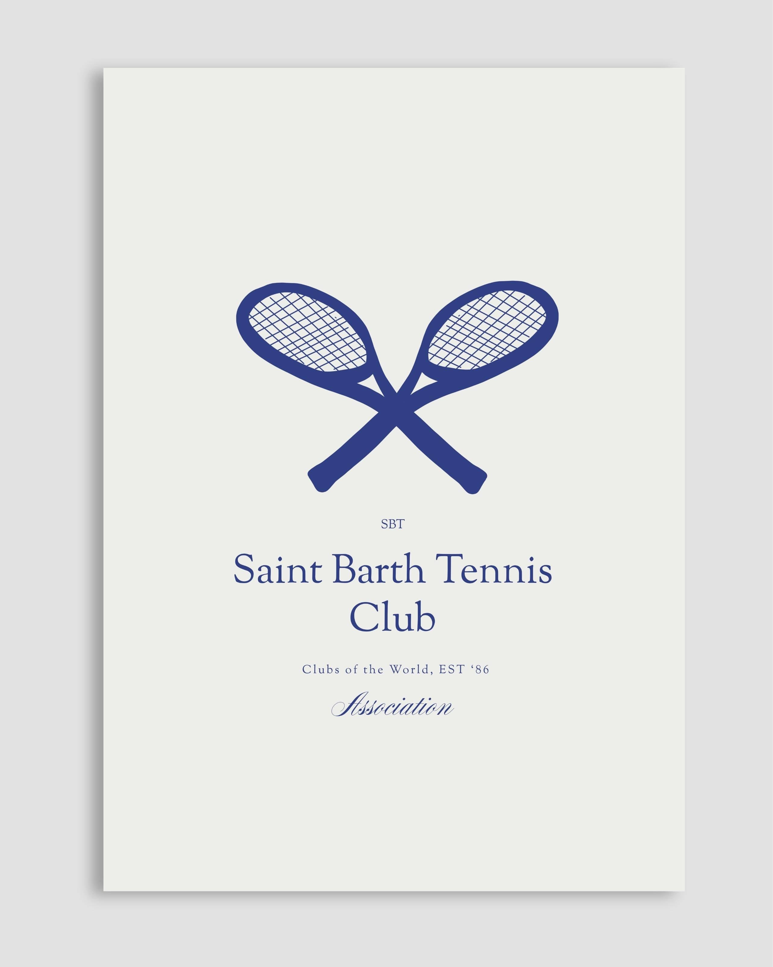 Saint Barth Tennis Club Poster