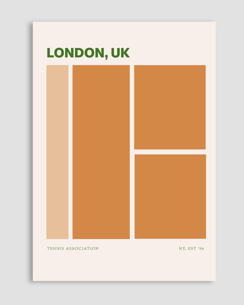 London Tennis Association Poster