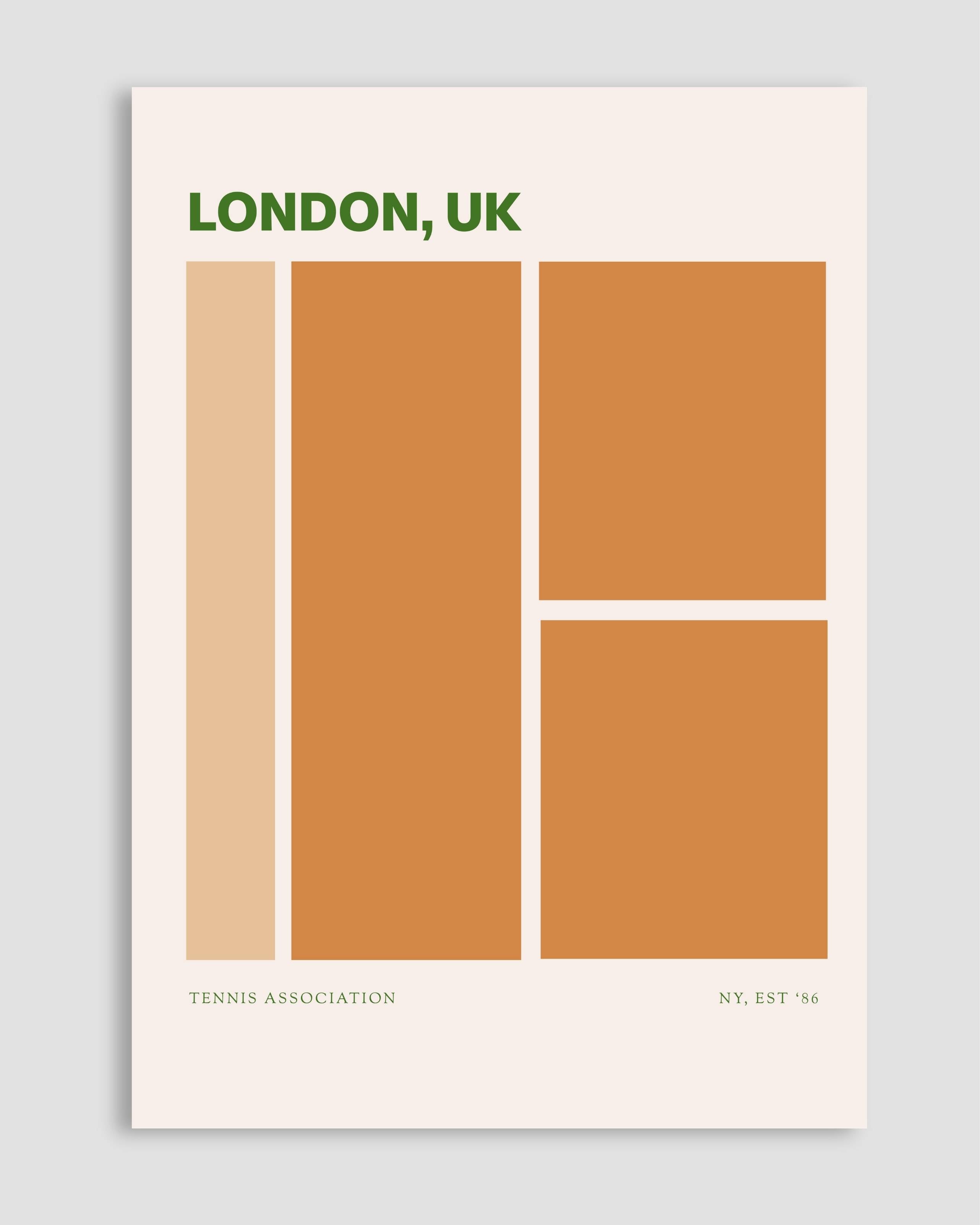 London Tennis Association Poster