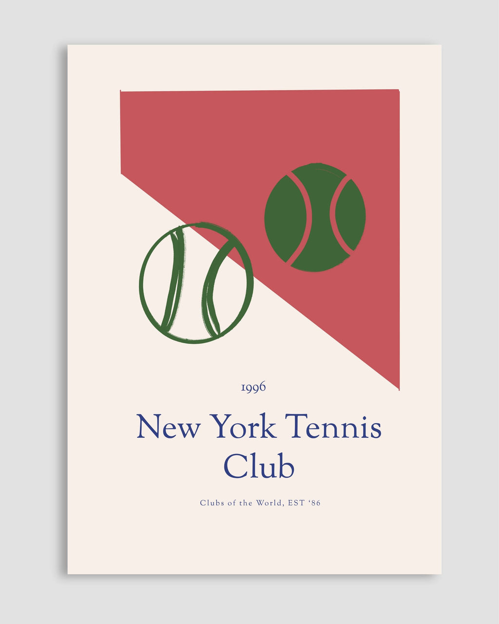 New York Tennis Club Poster