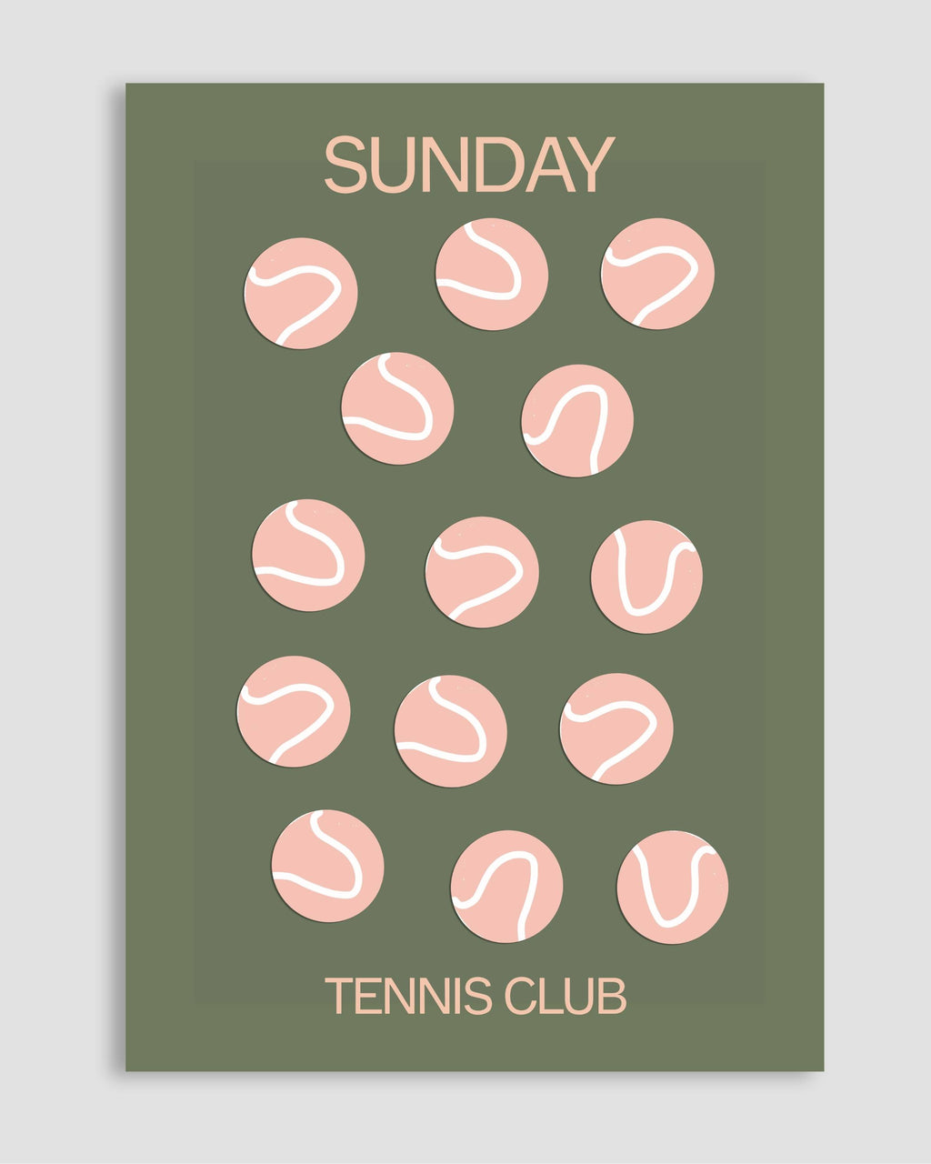 Sunday Tennis Club Poster