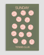 Sunday Tennis Club Poster