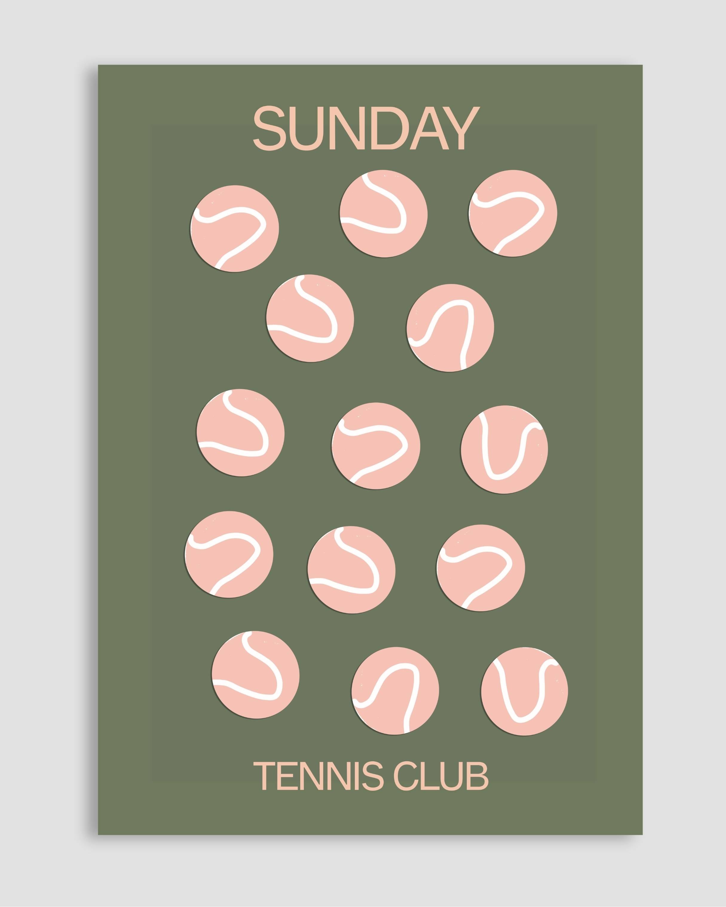 Sunday Tennis Club Poster
