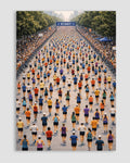 Marathon Crowd Poster