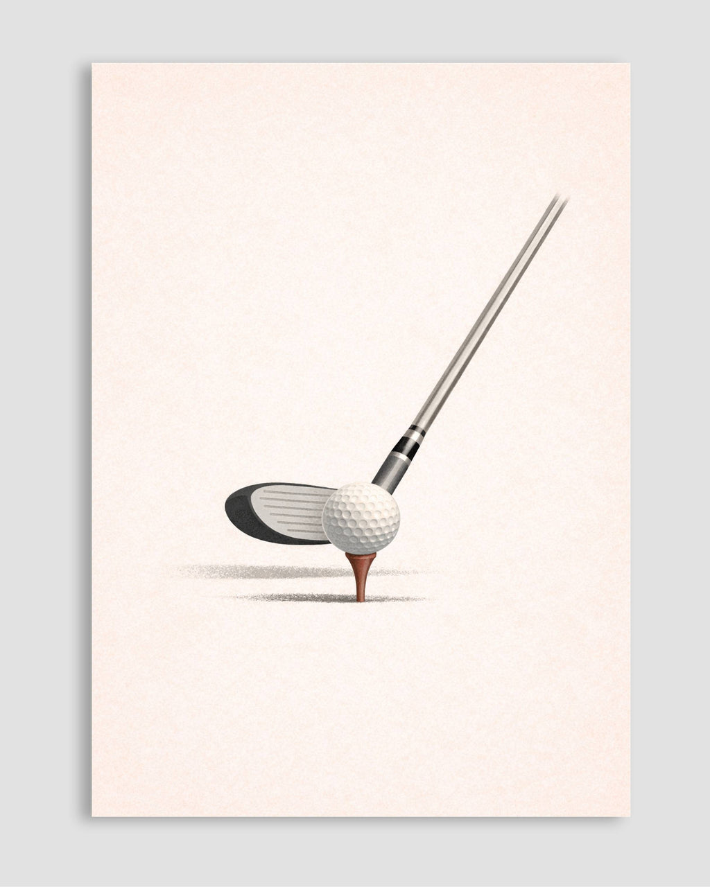 Golf Tee Club Poster