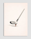 Golf Tee Club Poster
