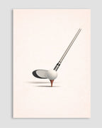 Golf Tee Club Poster