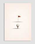 Golf Flag Poster
